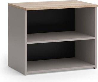 Vicco Mueble Bajo Para Tv Wido, Gris, 60 X 50 Cm Con 2 Compartimentos, Vicco