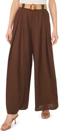 Halogen Wide Leg Belted Pants in Chicory Coffe at Nordstrom Rack, Size X-Small