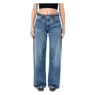 Icon Denim Los Angeles Loose-fit Jeans, female, Blue, Size: W26 Bea Wide-leg Jeans