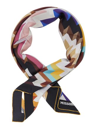 Missoni Womens Silk Scarf Multicolour Scarfs