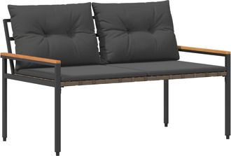 vidaXL Banco De Exterior 2 -seater 116 X 67,5 X 72 Cm Rat&aacute;n Sint&eacute;tico Vidaxl