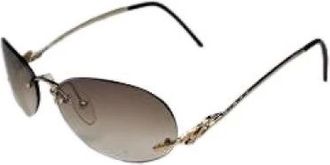 Loewe Pre-owned Accessories, female, Brown, Size: ONE SIZE Pre-owned Metal Sunglasses