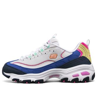 Skechers (WMNS) Skechers Dlites 1.0 GS Grey/Blue 13146-LGMT