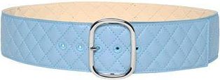 8 by YOOX LEATHER QUILTED METALLIC BUCKLE BELT