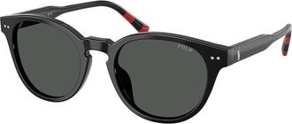 Polo Ralph Lauren PH4241F Asian Fit 500187 Mens Sunglasses Black Size 52