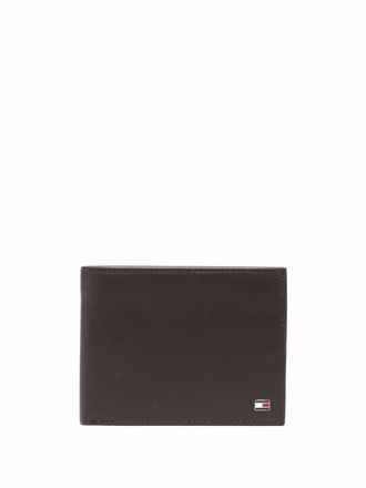 Tommy Hilfiger logo-patch leather wallet - men - Calf Leather - One Size - Brown