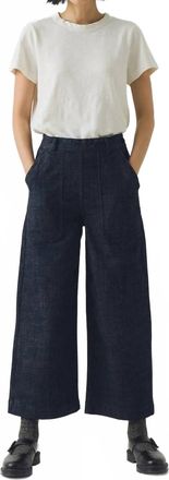 Toast Annie Organic Side Button Jeans In Indigo