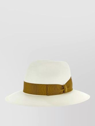 Borsalino amedeo hat pinched crown ribbon band
