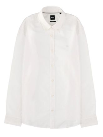 HUGO BOSS White Regular Logo Shirt