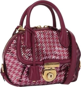 Ferragamo Pre-owned Handbags, female, Pink, Size: ONE SIZE Pre-owned Handbag