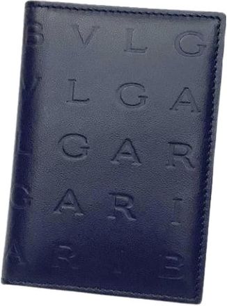 Bulgari Pre-owned Wallets, female, Blue, Size: ONE SIZE Pre-owned Vintage Wallet (bi-fold)