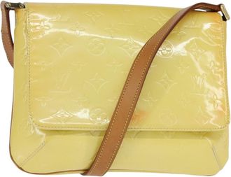 Louis Vuitton Thompson Street Monogram Vernis Yellow Patent_Leather Handbag (Pre-Owned)