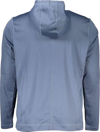 Calvin Klein Logo Embroidered Hoodie - Blue