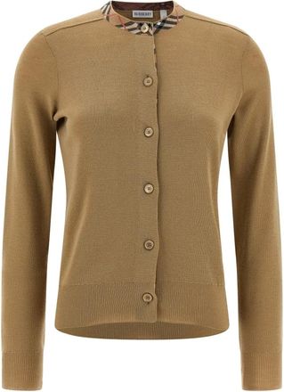 Burberry Dames, Truien, Beige, Maat: L Wol
