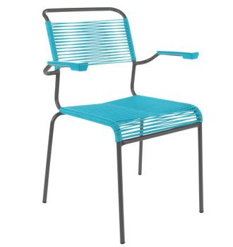 Schubiger M&ouml;bel Spaghetti-Stuhl S&auml;ntis mit Armlehnen