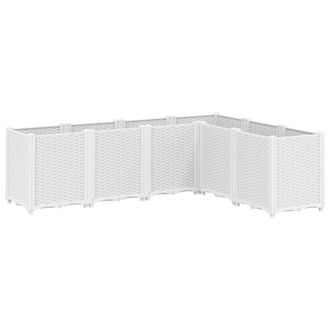 vidaXL Jardinera Pp Blanco 160x120x53 Cm Vidaxl