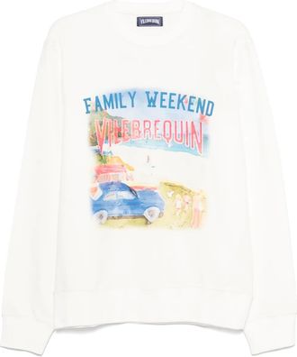 Vilebrequin Felpa con stampa grafica - Bianco