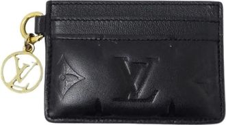 Louis Vuitton Pre-owned Monogram Card Case - Dames - Vintage Accessoires - Zwart - ONE Size - Leer - Vintage