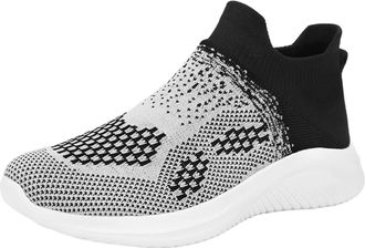 Generic Sports Shoes Mens Trainers Breathable Running Shoes Lightweight Comfortable Outdoor Trainers Fitness Shoes Thick Sole Walking Shoes Air Cushion Joggin