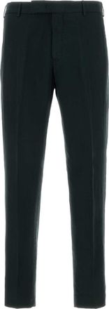 Pantaloni Torino Black Lyocell Blend Pant