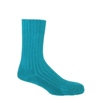 Peper Harow Ribbed Mens Bed Socks - Aqua