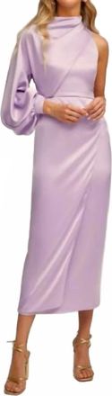Entro Bow Tie Dress In Lilac