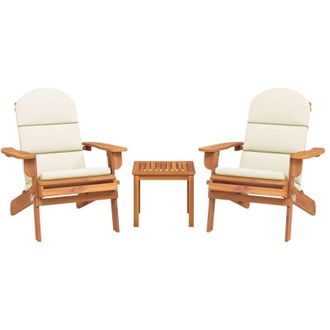 vidaXL Juego De Muebles De Jard&iacute;n Adirondack 3 Piezas Madera Acacia Vidaxl