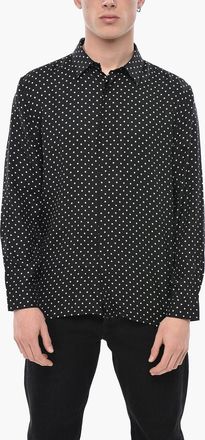 Saint Laurent Camicia in Seta a Pois Saint Laurent