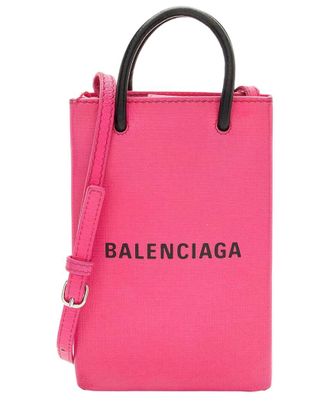 Balenciaga Textured Phone Holder Crossbody (Authentic Pre-Loved)
