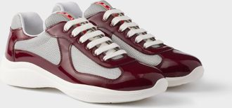 Prada Patent leather and technical fabric Prada Americas Cup sneakers