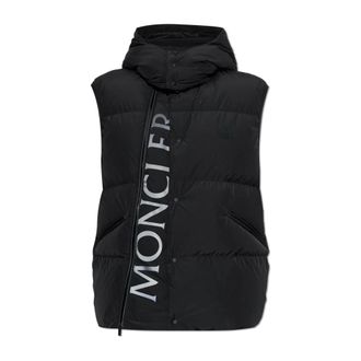 Moncler Jassen, Heren, Zwart, 2Xl, Leer, Aeclaire Gilet