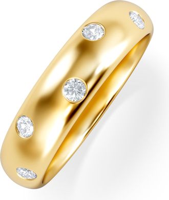 The Diamond Store Seamless Lab Diamond Ring 0.26ct in 18K Gold Vermeil