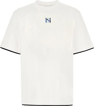 Fendi Tops, Heren, Wit, L, T-shirt