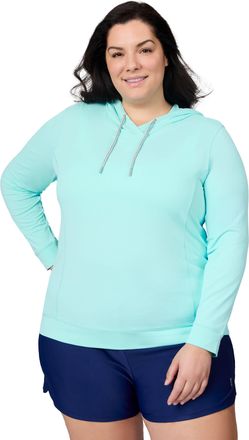 Free Country Womens Plus Size SunFree UPF Hoodie