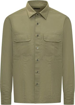 Tom Ford Camicia con tasche stile militare - Verde