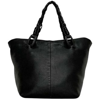 Loewe Pre-owned Tote Bag - Dames - Vintage Shopper - Zwart - ONE Size - Leer - Vintage