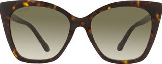 Jimmy Choo London Cat-Eye Sunglasses - Havana