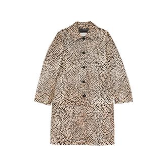 R&oacute;he Single-breasted Animal-print Coat