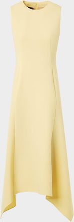 Akris Sleeveless Fit-and-Flare Midi Dress