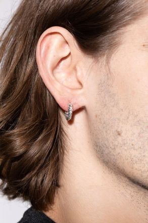 Bottega Veneta Silver Earrings, Mens, Silver