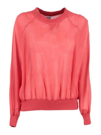 Aspesi Long Sleeve Gathered Waist Top