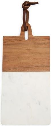 Nordstrom Wood & Marble Serving Board in White Cloud Marble at Nordstrom Rack