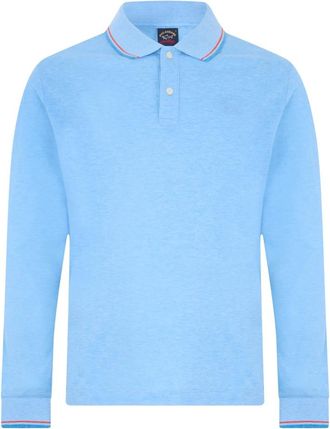 Paul & Shark Lange mouw polo - Heren - Polos - Blauw - 3XL - Katoen - Tops