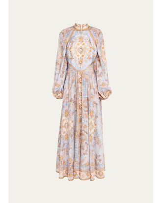 Zimmermann Echo Billow Silk Maxi Dress