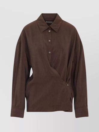 Christophe Lemaire twisted silk blend shirt