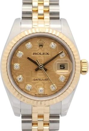 Rolex Pre-owned Lady-Datejust 26 Polshorloge - Dames - Vintage Horloges - Geel - ONE Size - Vintage