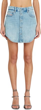 Diesel Denim button-front miniskirt - Skirts - Woman - Blue