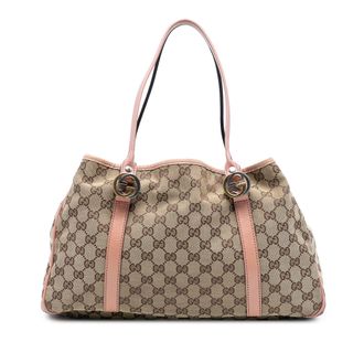 Gucci Tweedehands Gg Canvas Twins Tote