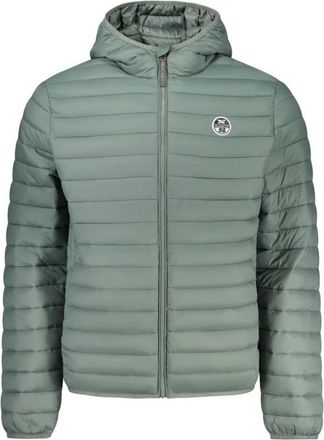 North Sails Jacket met lange mouwen en capuchon - Heren - Winterjassen - Groen - M - Polyester - Jassen