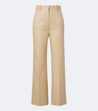 Isabel Marant Pantaloni Noanda in misto lana a righe